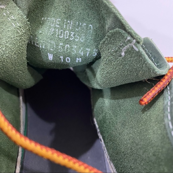 L.L. BEAN Sold-Out Small Batch 6-inch Green/White Bean Boots Size 10 - Picture 8 of 10